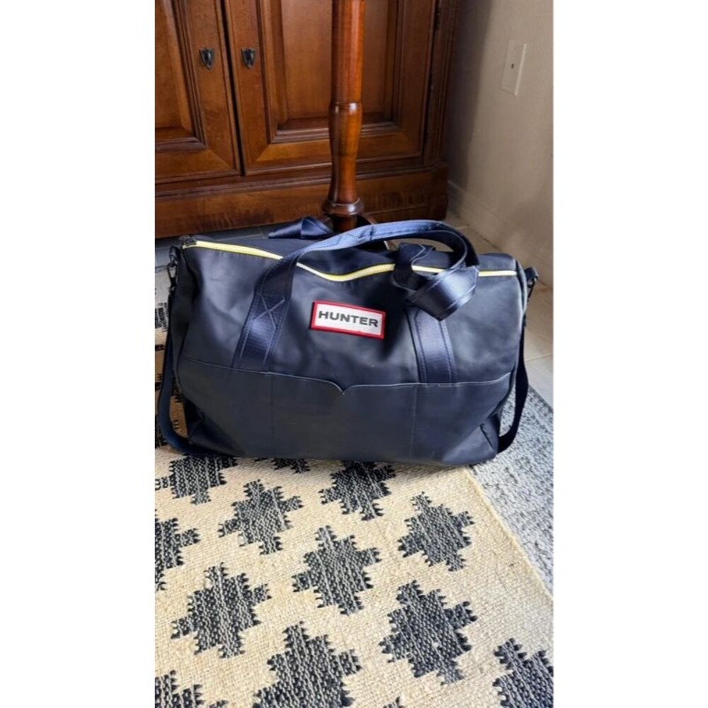 Hunter x Target 20th Anniversary Navy Yellow Weekender Duffel Bag